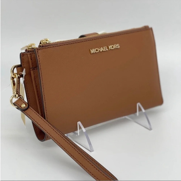 Michael Kors Double Zip Wallet Wristlet
Brown/Gold - Picture 3 of 11